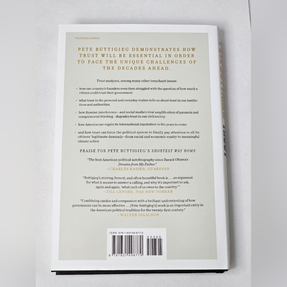 Pete Buttigieg Trust First Edition Signed Hardcover Book & COA South Bend Mayor - Picture 6 of 11